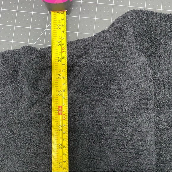 Barefoot Dreams CozyChic Lite Black Robe Medium - Picture 7 of 8